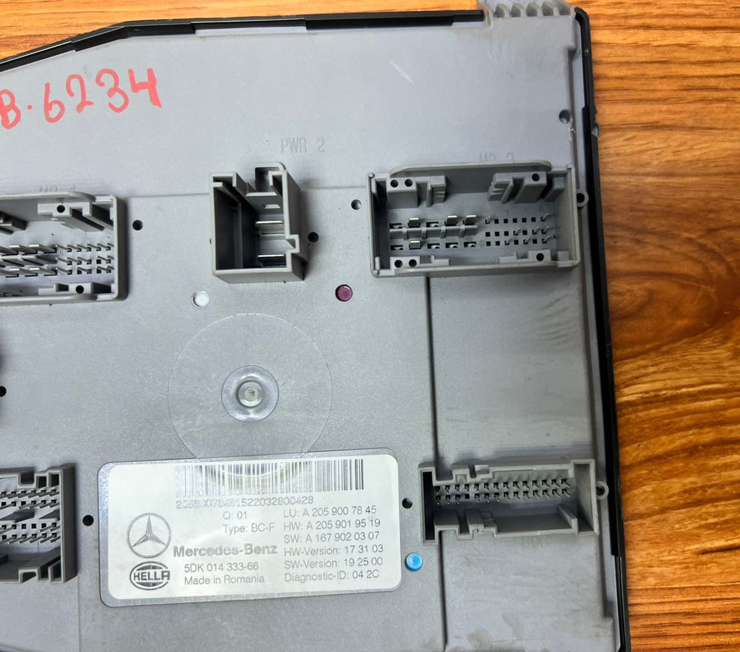 2014-2021 Mercedes-Benz C300 SAM Body Control Module A2059007845 W205 C-Class OEM