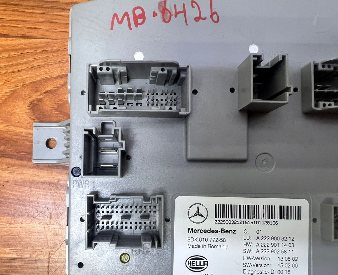 2015-2017 Mercedes-Benz S550 SAM Body Control Unit A2229003212 S-Class W222 OEM
