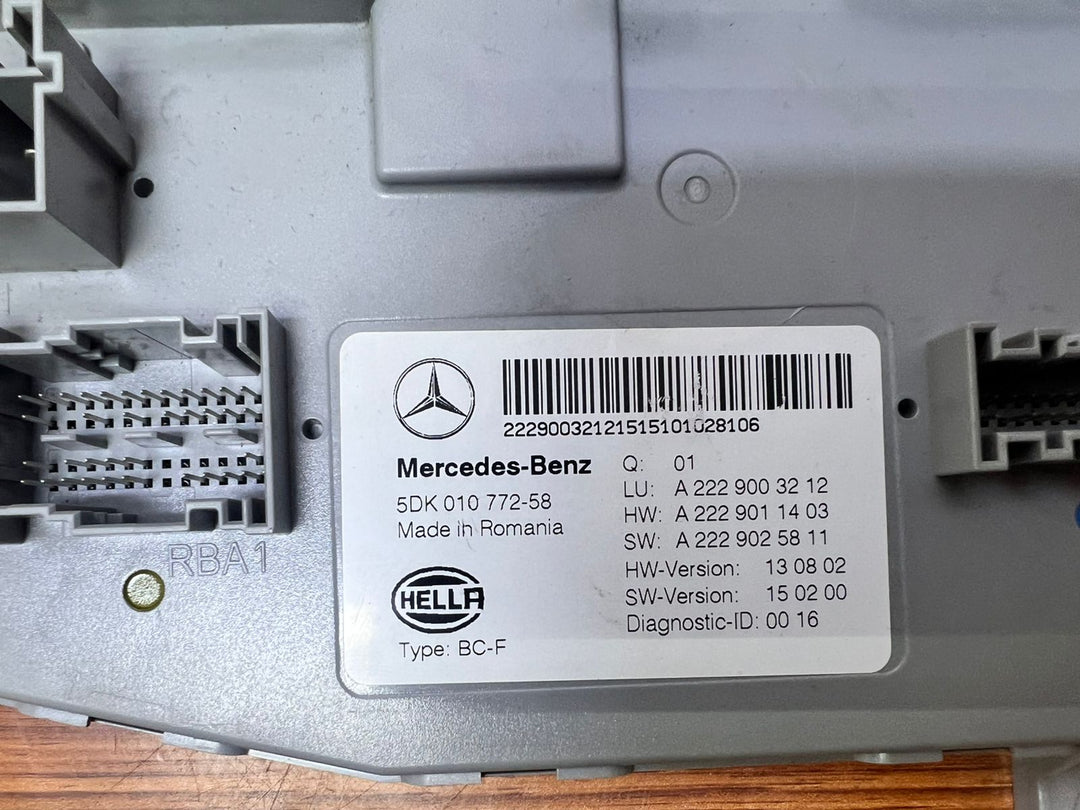 2015-2017 Mercedes-Benz S550 SAM Body Control Unit A2229003212 S-Class W222 OEM