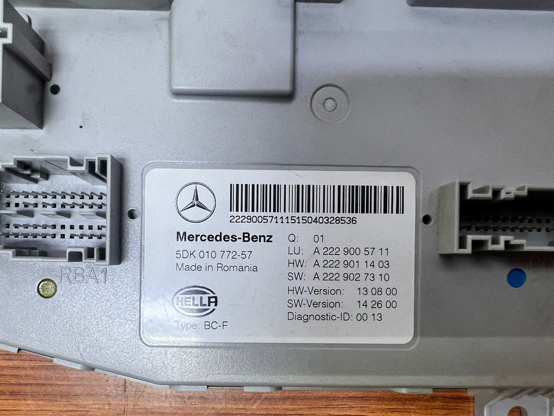 Mercedes-Benz SAM Body Control Module A2229005711 W222 C217 S-Class OEM