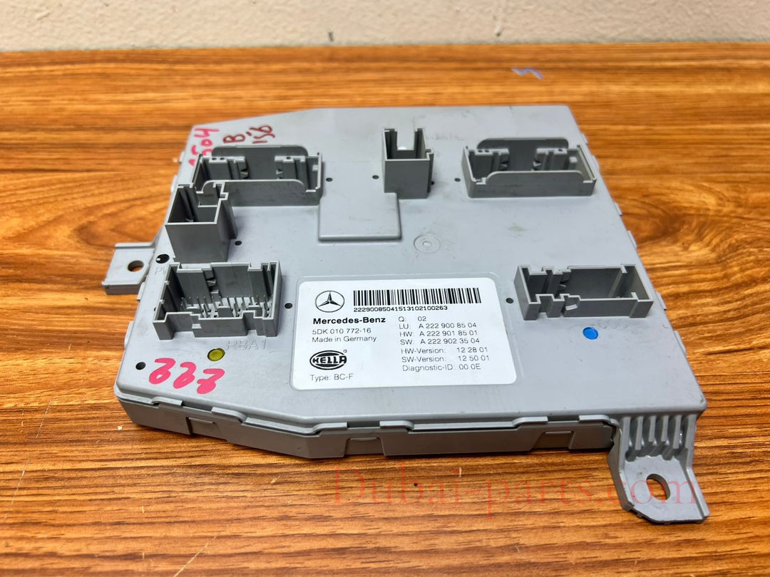 Mercedes-Benz S-Class W222 Front SAM Body Control Unit A2229008504 OEM