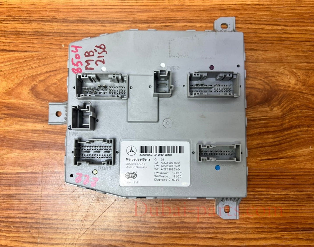 Mercedes-Benz S-Class W222 Front SAM Body Control Unit A2229008504 OEM