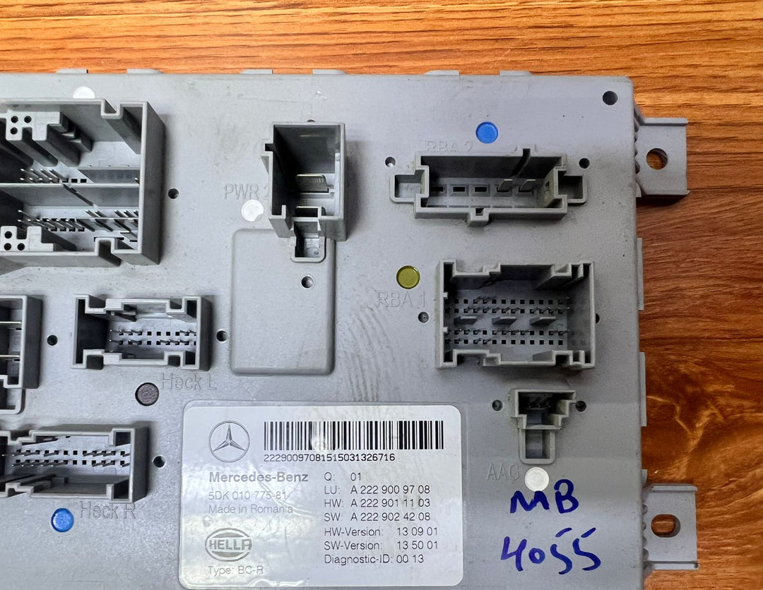 2015 Mercedes-Benz C300 Rear SAM Control Unit A2229009708 C-Class W205 OEM