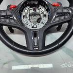 Bild in die Galerieansicht laden, 2021 BMW M3 G80 M4 G82 G83 Carbon Steering Wheel Shift Pads 9882883 OEM