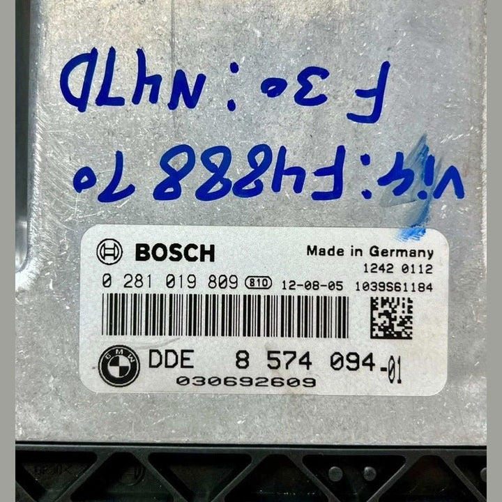 2014–2015 BMW F30 N47D Engine Control Unit DDE Set ECU + FEM + Key (8574094) – OEM