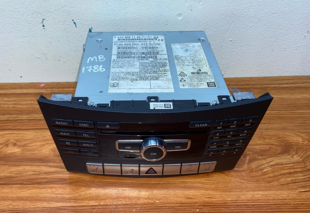 Mercedes-Benz Head Unit CD Player A2129007126 E-Class W212 OEM Radio Audio