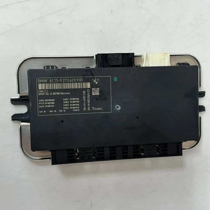 2011–2016 BMW 528i F10 F07 FRM3 Footwell Body Light Control Module (9273629) – OEM