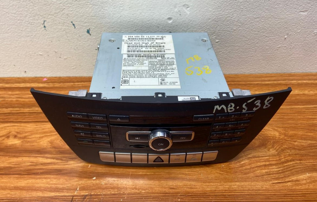 Mercedes-Benz Head Unit CD Player A2049000314 C-Class W204 OEM Radio Audio