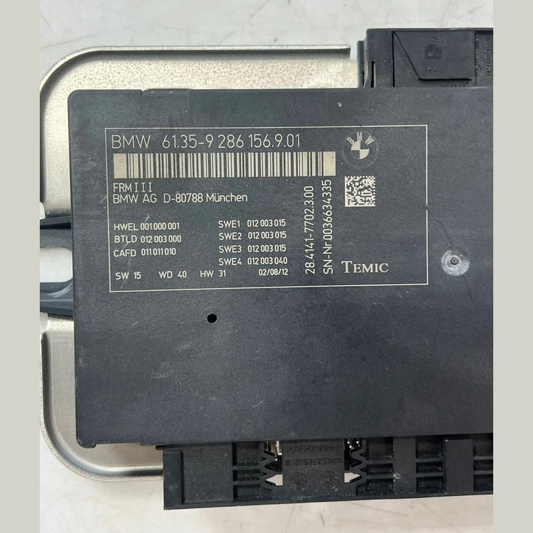 2011–2017 BMW X3 F25 X4 F26 FRM3 Footwell Control Module (9286156) – OEM