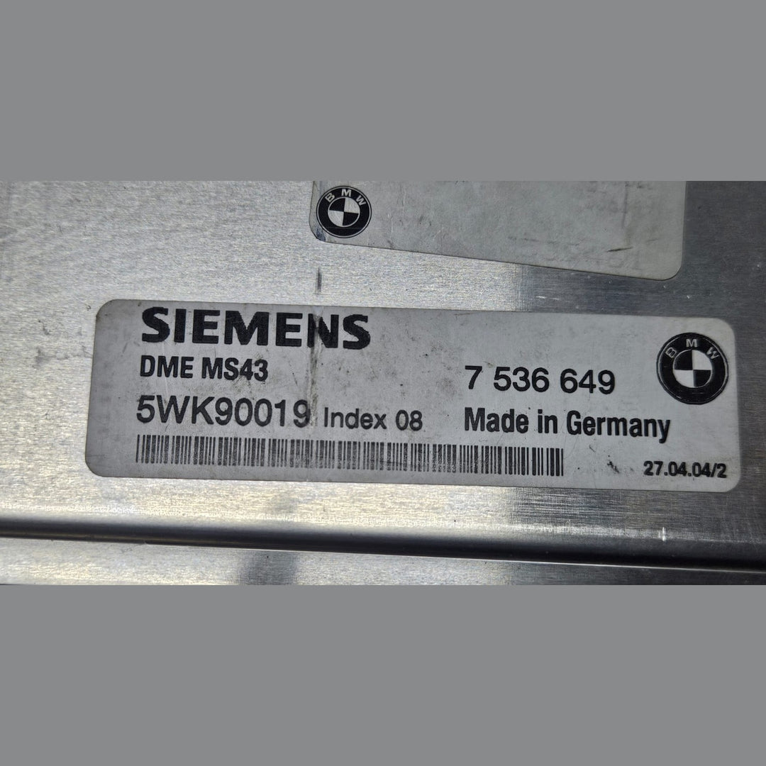 2001-2005 BMW 325i E46 M54 Engine Control Module Unit ECU Only 7536649 OEM USED