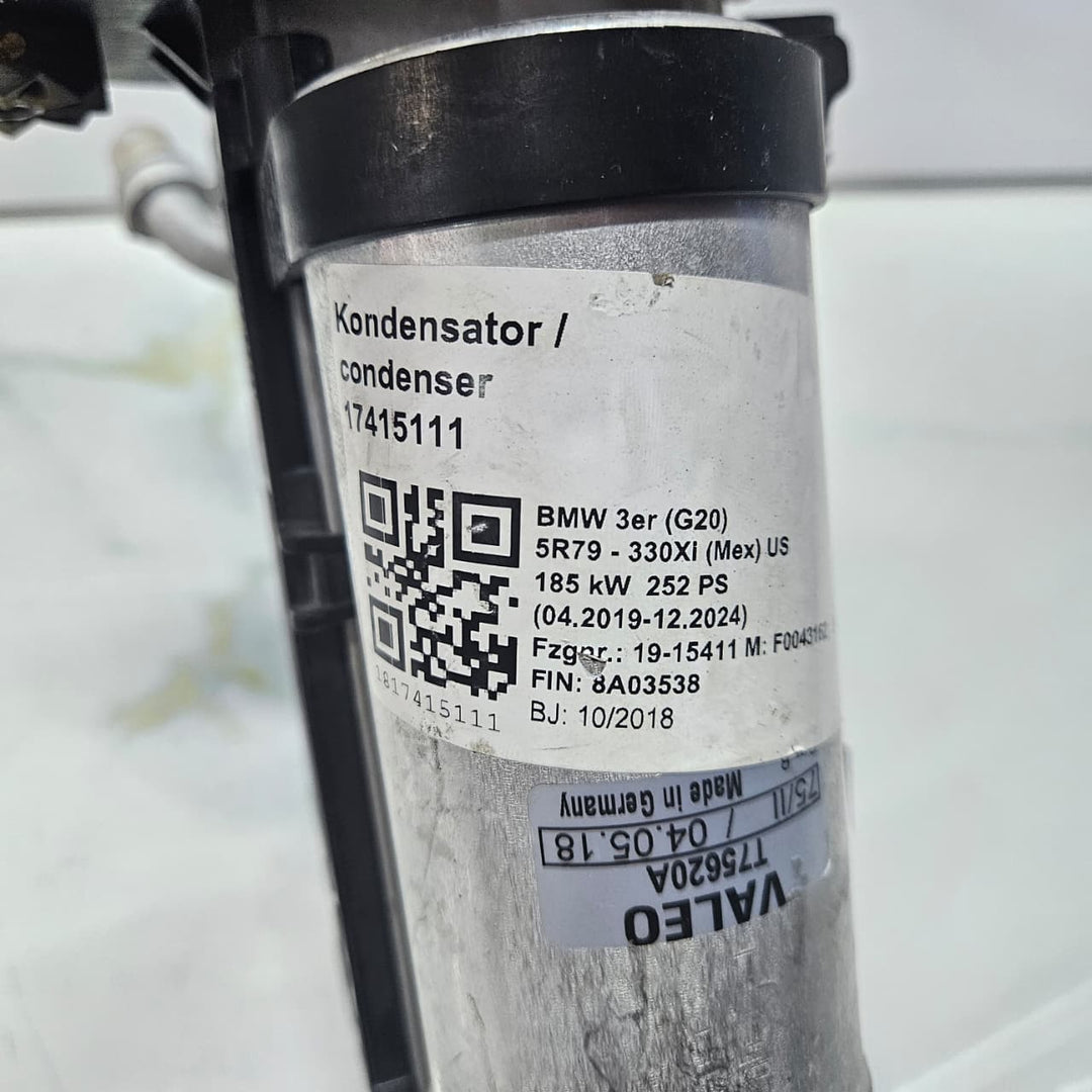 2019-2023 BMW 3 Series G20 G21 330i Air Conditioning Condenser & Drier 6805342