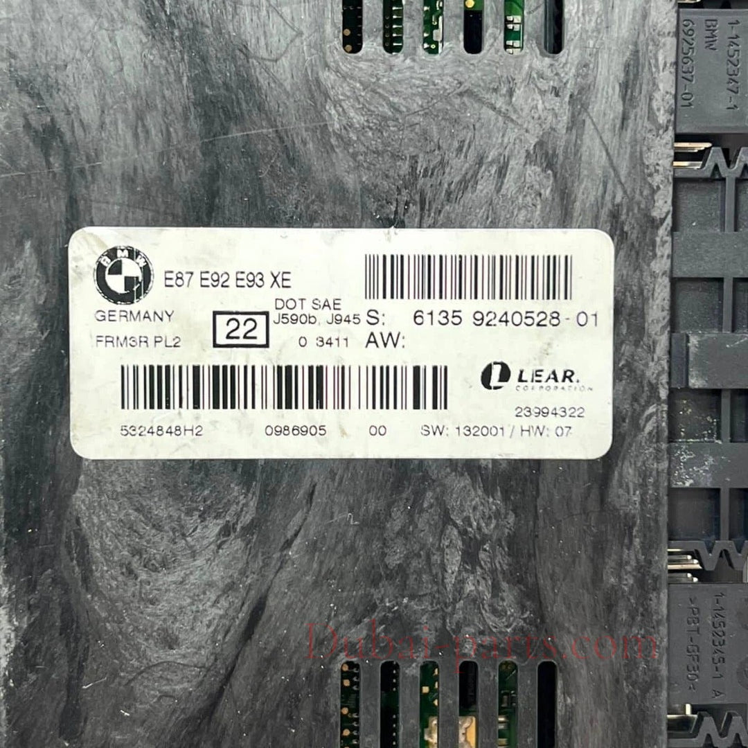 2010–2015 BMW X1 E84 / 1 Series E81 E82 E87 E88 / 3 Series E90 E91 Footwell Control Module FRM3 (9240528) – OEM