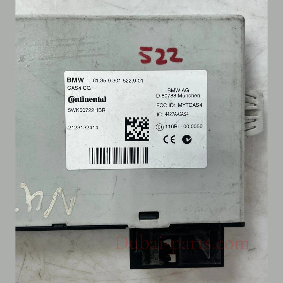 2013–2015 BMW 5 Series F10 X3 F25 CAS4 Car Access System Control Unit Module (9301522) – OEM