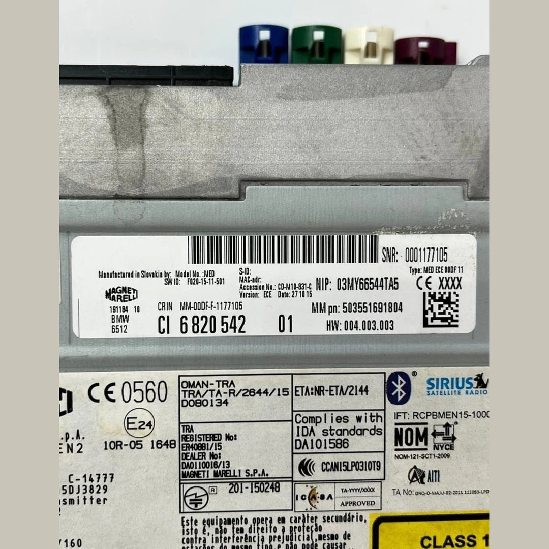 2011–2016 BMW 328i 3 Series F30 F31 Radio Navigation Head Unit (6820542) – OEM