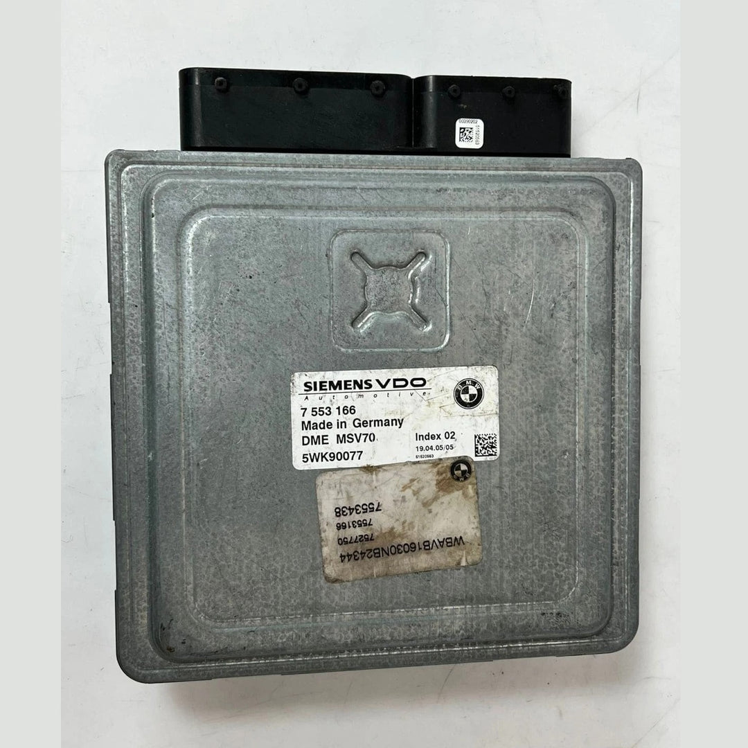 2006 BMW 530i E60 N52 Engine Control Unit ECU Module DME MSV70 (7553166) – OEM
