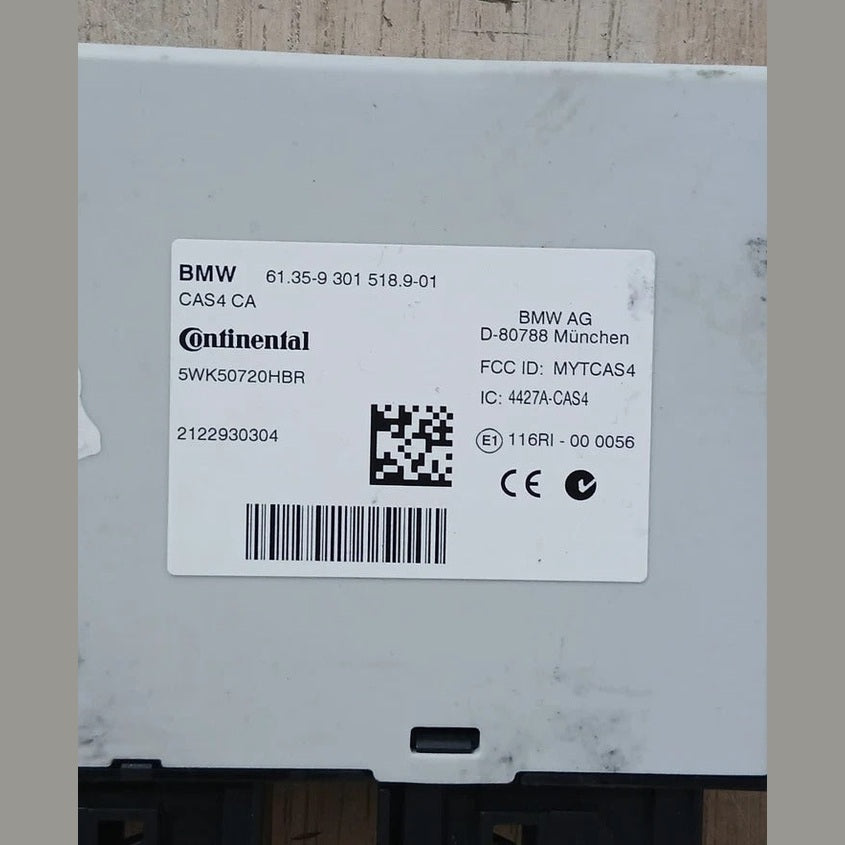 2012–2013 BMW 520i F10 N20 Engine Control Unit ECU Set DME + CAS + Key (7644747) – OEM