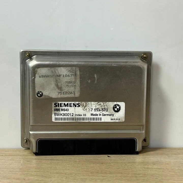 2001 BMW 525i E39 Z3 Roadster 2.5i Engine Control Unit ECU DME MS43 (7511570) – OEM