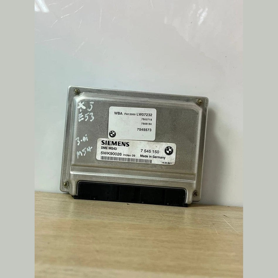 2003–2005 BMW 530i E39 E46 MS43 M54 Engine Control Unit ECU DME (7545150) – OEM