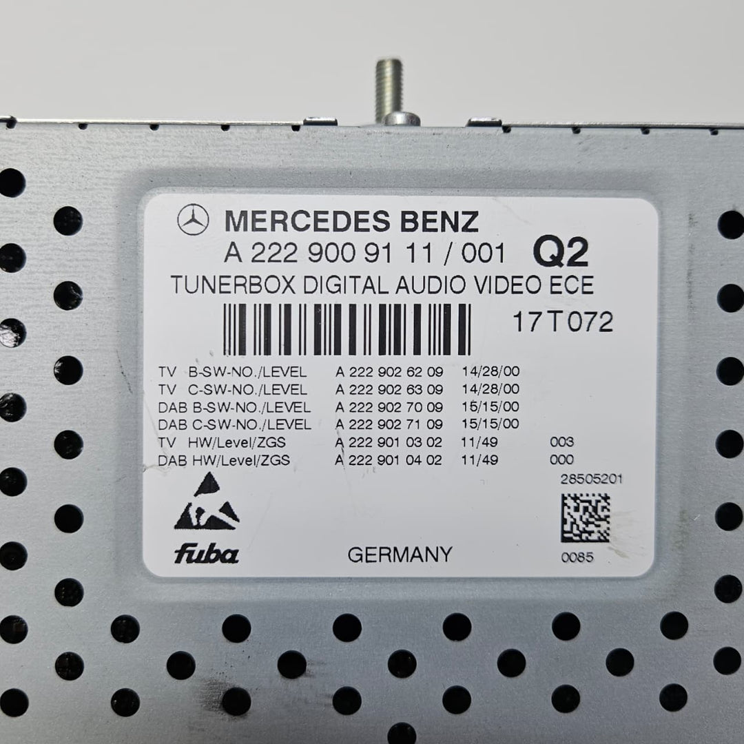 A2229009111-2018-2020 Mercedes-Benz S-Class TV Tuner Control Unit