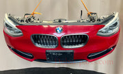 BMW F20 2012 116i RED COMPLETE NOSE CUT WITH FRONT BUMPER HEADLIGHTS GRILLE OEM USED