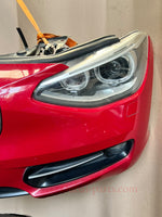 Load image into Gallery viewer, BMW F20 2012 116i RED COMPLETE NOSE CUT WITH FRONT BUMPER HEADLIGHTS GRILLE OEM USED