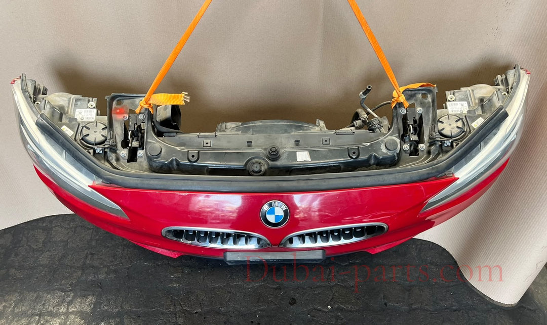 BMW F20 2012 116i RED COMPLETE NOSE CUT WITH FRONT BUMPER HEADLIGHTS GRILLE OEM USED