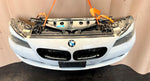 قم بتحميل الصورة إلى عارض الصور، BMW F10 2011 530i WHITE COMPLETE NOSE CUT FRONT BUMPER XENON DYNAMIC HEADLIGHTS GRILLE OEM USED