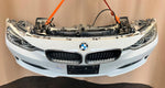 Bild in die Galerieansicht laden, BMW F30 2014 320d N47N WHITE COMPLETE NOSE CUT FRONT BUMPER BASIC LED HEADLIGHTS GRILLE OEM USED