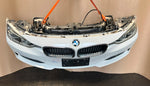 Bild in die Galerieansicht laden, BMW F30 2014 320d N47N WHITE COMPLETE NOSE CUT FRONT BUMPER BASIC LED HEADLIGHTS GRILLE OEM USED