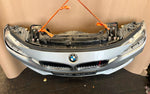 قم بتحميل الصورة إلى عارض الصور، BMW F30 2015-2017 318i LCI B38 3-CYLINDER FACELIFT COMPLETE NOSE CUT FRONT BUMPER LED HEADLIGHTS GRILLE OEM USED