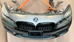 Load image into Gallery viewer, BMW F45 2015 218d B47 4-CYLINDER COMPLETE NOSE CUT FRONT BUMPER HEADLIGHTS GRILLE OEM USED
