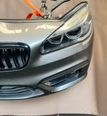 Load image into Gallery viewer, BMW F45 2015 218d B47 4-CYLINDER COMPLETE NOSE CUT FRONT BUMPER HEADLIGHTS GRILLE OEM USED