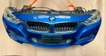 قم بتحميل الصورة إلى عارض الصور، BMW F30 2013 320i N20B M SPORT COMPLETE NOSE CUT XENON HEADLIGHTS FRONT BUMPER GRILLE OEM USED