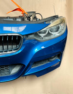 قم بتحميل الصورة إلى عارض الصور، BMW F30 2013 320i N20B M SPORT COMPLETE NOSE CUT XENON HEADLIGHTS FRONT BUMPER GRILLE OEM USED