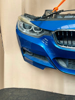قم بتحميل الصورة إلى عارض الصور، BMW F30 2013 320i N20B M SPORT COMPLETE NOSE CUT XENON HEADLIGHTS FRONT BUMPER GRILLE OEM USED
