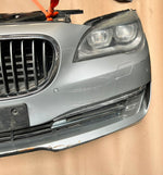 Load image into Gallery viewer, BMW F02 LCI 2014 750DX N57X COMPLETE NOSE CUT HEADLIGHTS FRONT BUMPER GRILLE OEM USED
