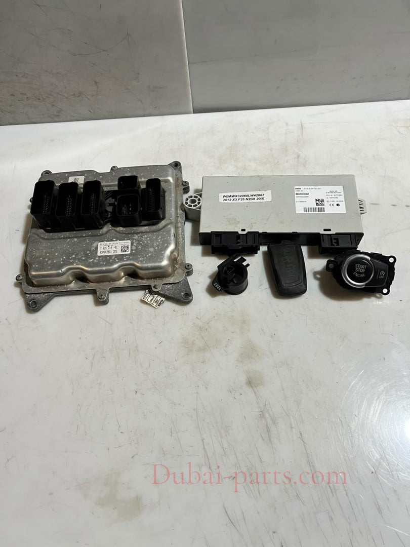 2011 BMW 528i F10 N20 DME ECU CAS4 CA Key Set 7635714 OEM