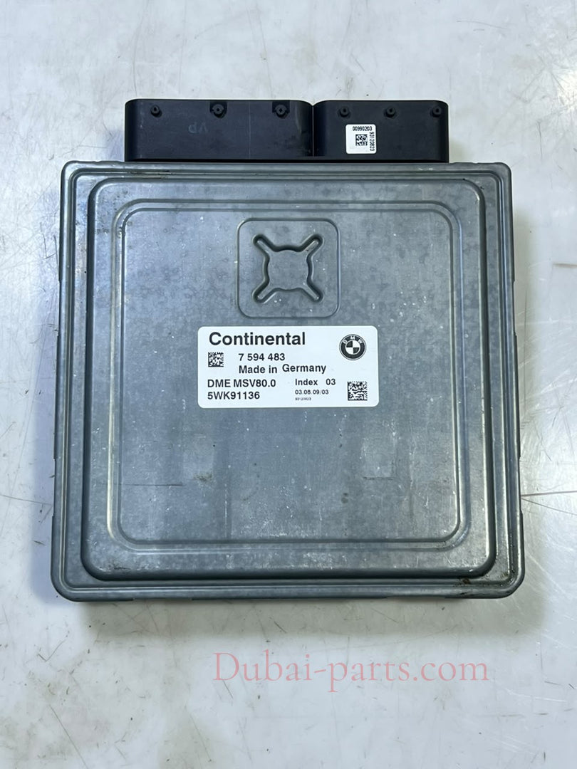BMW 528i 328i MSV80.0 Engine Control ECU DME 7594483 5WK91136 OEM