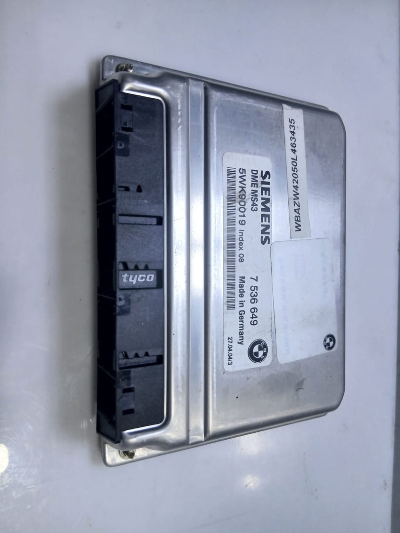 BMW 325i E46 M54 MS43 Engine Control Module ECU 7536649 5WK90019 OEM 2001-2005