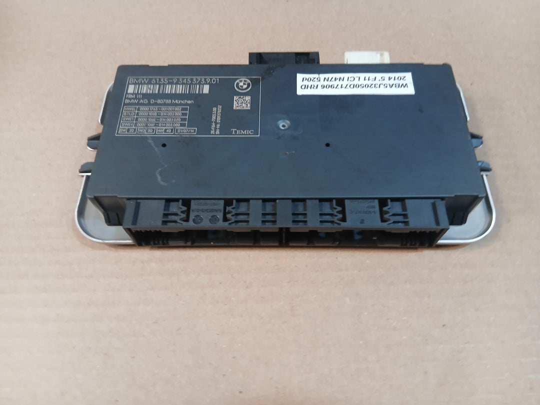 BMW 528i 535i 550i F10 F11 FRM3 Footwell Light Control Module 9345373 OEM