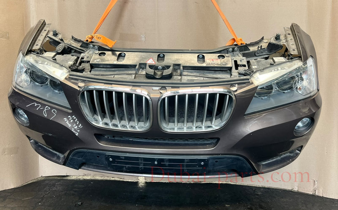 2012 BMW X3 F25 xDrive28i N20 Complete Front Nose Cut Headlights Grille OEM