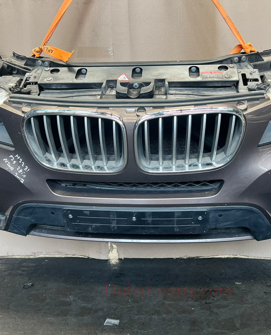 2012 BMW X3 F25 xDrive28i N20 Complete Front Nose Cut Headlights Grille OEM