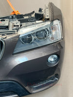 Bild in die Galerieansicht laden, 2012 BMW X3 F25 xDrive28i N20 Complete Front Nose Cut Headlights Grille OEM