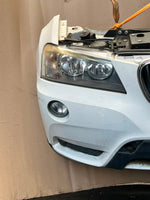 Load image into Gallery viewer, 2012 BMW X3 F25 Complete Front Nose Cut Headlights Grille Bumper OEM