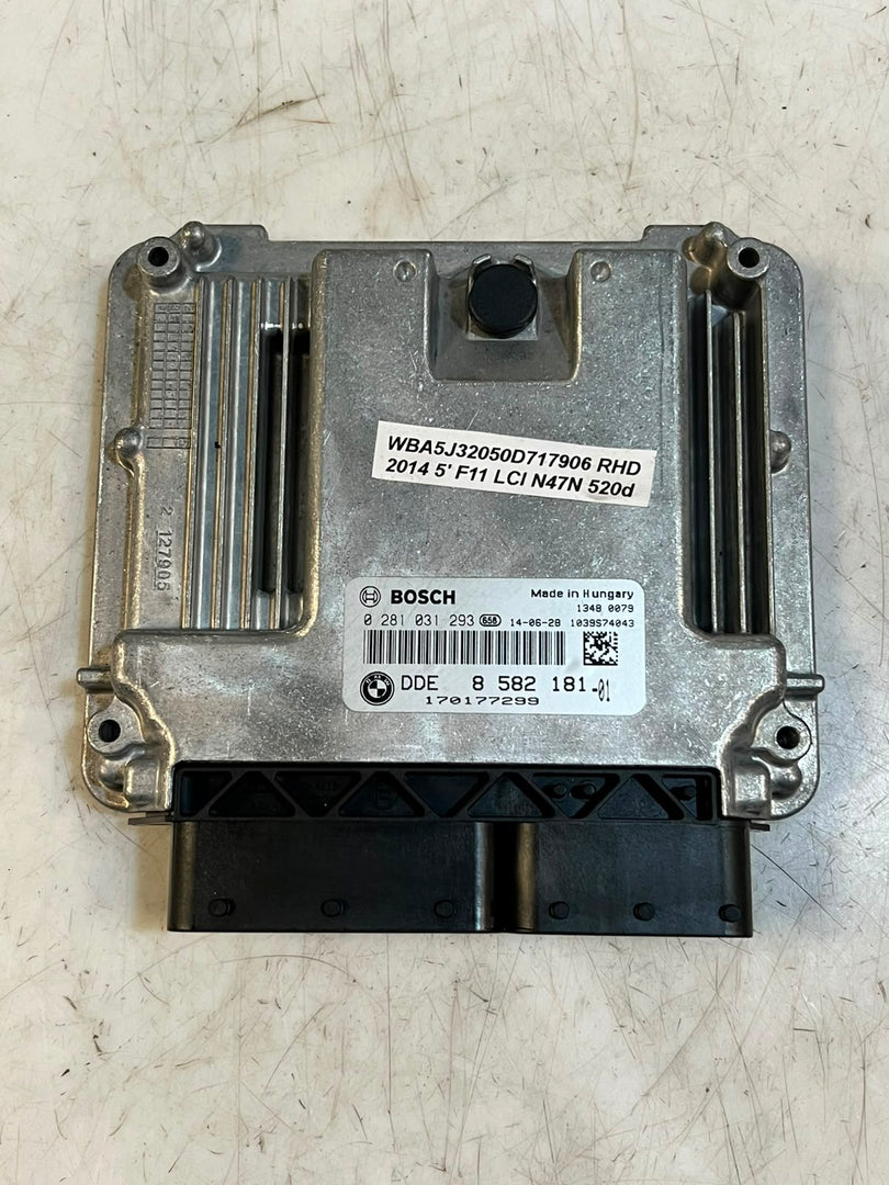 2014 BMW 520d F11 LCI N47N Engine ECU DDE Set 8582181 OEM