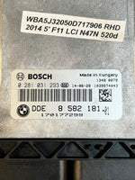 Load image into Gallery viewer, 2014 BMW 520d F11 LCI N47N Engine ECU DDE Set 8582181 OEM