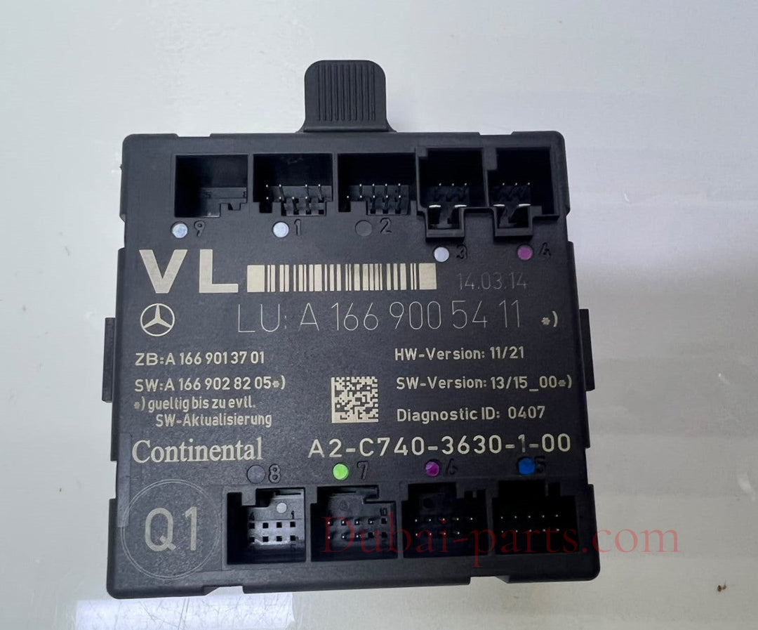 2017 Mercedes-Benz A200 Door Control Module A1669005411 W166 GLE ML GL OEM