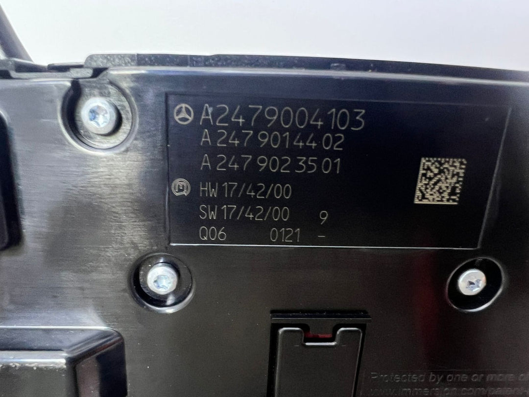 2019 Mercedes-Benz A-Class Touchpad Control Unit Switch Block A2479004103 W177 B-Class W247 OEM