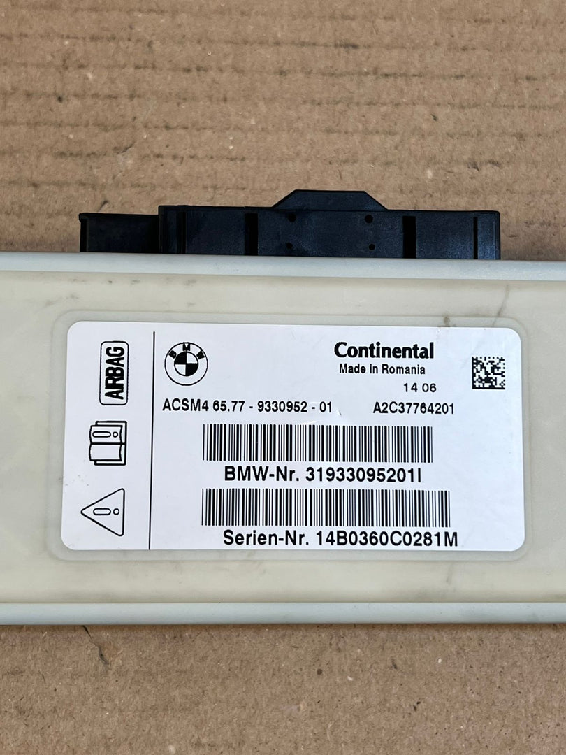 BMW 3 4 Series F30 F31 F32 F33 F36 ACSM4 Airbag SRS Control Module 9330952 OEM