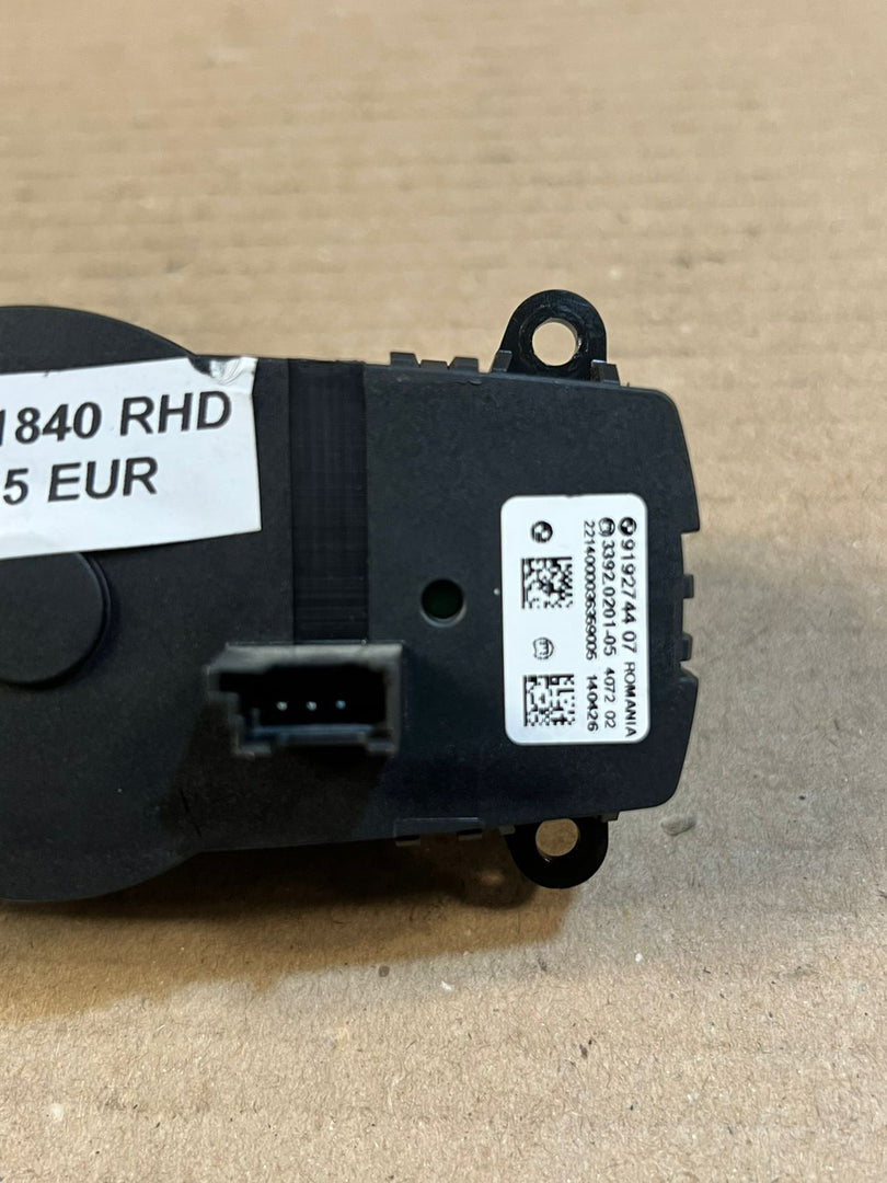BMW X3 F25 5 Series F10 F11 F07 RHD Headlight Light Switch 9192744 OEM RHD
